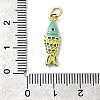 Brass Enamel Pendants KK-A266-39G-04-3