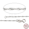 Rhodium Plated 925 Sterling Silver Necklaces STER-E007-2A-1