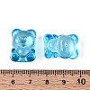 Baking Paint Transparent Glass Beads DGLA-N018-02C-4