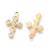 316 Surgical Stainless Steel Tiny Cross Charms STAS-F256-020G-3