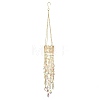 Crystal Glass & Iron Hanging Suncatchers HJEW-SP0001-88B-1