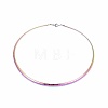 304 Stainless Steel Choker Necklaces and Bangles Jewelry Sets SJEW-L144-A01-M-2
