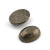 Oval Natural Pyrite Cabochons G-I125-10-18x13mm-01-2