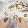  DIY Hollow Earring Making Kit DIY-TA0005-55-14