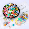 Hexagonal Silicone Focal Beads SI-JX0020A-74-3