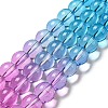Dyed & Heated Synthetic Quartz Beads Strands G-P502-01C-02-2