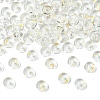 10G Electroplate Transparent Colours Rainbow Glass Seed Beads SEED-YW0003-04L-1