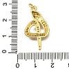 Brass Micro Pave Cubic Zirconia Pendants KK-I724-A04-3