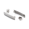 304 Stainless Steel Stud Earring Finding STAS-Z091-02P-03-2