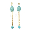304 Stainless Steel Dangle Stud Earrings for Women EJEW-JE07233-01-3