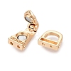 Brass Magnetic Fold Over Clasps KK-Q074-16G-2