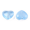 Transparent Spray Painted Glass Beads GLAA-N035-030-C03-3