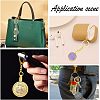  8Pcs 2 Colors Alloy Pendant Keychain FIND-NB0002-91-7