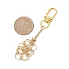 304 Stainless Steel Macrame Chain Pouch Empty Stone Holder Pendant Decoration HJEW-JM02080-2