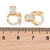 Brass Micro Pave Clear Cubic Zirconia Twister Clasp CU-CBA7BFE-04G-2