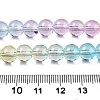 Baking Painted Transparent Glass Beads DGLA-M001-8mm-03-5