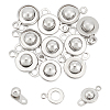 10Pcs Brass Snap Clasps KK-UN0001-73-1