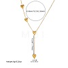 Heart Stainless Steel Pendant Necklaces & Link Bracelets Sets WGCB0A8-01-5
