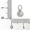 Rack Plating Brass Micro Pave Cubic Zirconia Pendants KK-K392-26P-3