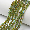 Electroplate Glass Beads Strands EGLA-A034-T1mm-J05-1