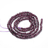 Natural Garnet Beads Strands G-R362-06-2