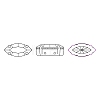 Preciosa® MAXIMA Crystal Sew-On Cups LS-Y-PRC-SE10-00030-S-2