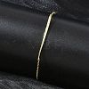 Brass Micro Pave Clear Cubic Zirconia Link Bracelets BJEW-E114-01B-G-1