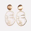 Brass Dangle Earrings X-EJEW-JE03330-2