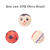Natural Unfinished Wood Beads WOOD-S651-18mm-LF-5