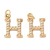 304 Stainless Steel with Crystal Rhinestone Charms RB-CBA5270-11G-H-1