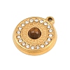 304 Stainless Steel Rhinestone Pendants CE-CBAF3A3-25G-02-2