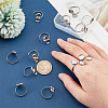   14Pcs 304 Stainless Steel Open Cuff Ring Findings STAS-PH0004-47-3