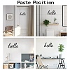 PVC Quotes Wall Sticker DIY-WH0200-048-3