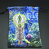 Double-Sided Printed Velvet Tarot Cards Storage Drawstring Bags ZODI-PW0002-02D-1