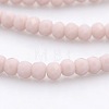 Imitation Jade Glass Faceted Rondelle Beads Strands GLAA-A024A-05-1