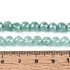 Anti-Tarnish Electroplate Glass Beads Strands GLAA-N064-6mm-08-4