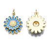 Brass Enamel Pendants KK-Q769-014F-NF-2