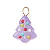 Handmade Bumpy Glass Enamel Pendants PALLOY-JF04469-01-3