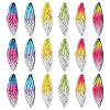 12Pcs 6 Colors Transparent Epoxy Resin Big Pendants RESI-FS0002-44-1