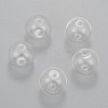 Handmade Two Holes Blown Glass Globe Beads DH017J-1-7