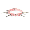 Gothic Style Alloy Spiked Rivet Imitation Leather Choker Necklaces FS-WGF47C0-03-2