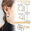 20Pcs 2 Style 304 Stainless Steel C-shape Stud Earrings KK-BBC0003-31-2