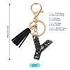 1Pc Resin Letter Keychains KEYC-TADJ0001-09Y-3