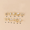 316L Surgical Stainless Steel Micro Pave Clear Cubic Zirconia L-Shaped Nose Rings WGD2F1E-21-1