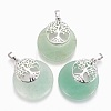 Natural Green Aventurine Pendants G-F573-C17-1