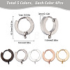20Pcs 5 Style Stainless Steel Huggie Hoop Earrings Findings STAS-SC0004-51-2