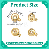 80Pcs 2 Styles Brass Crimp Beads KK-ME0004-70-2