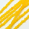 Natural White Jade Beads Strands G-A129-2mm-B01-1