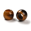Natural Tiger Eye European Beads G-R488-01J-3