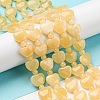 Natural Yellow Jade Beads Strands G-C062-A03-01-2